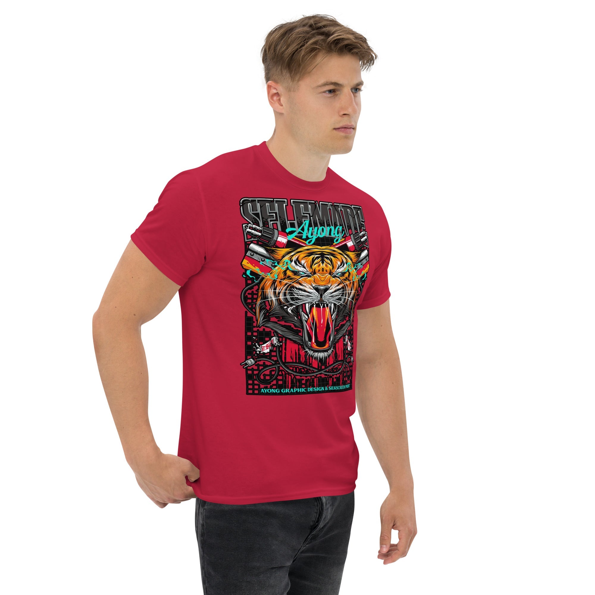 "LASTICH Structured Unisex Cotton Tee | Trendy Streetwear Staple"