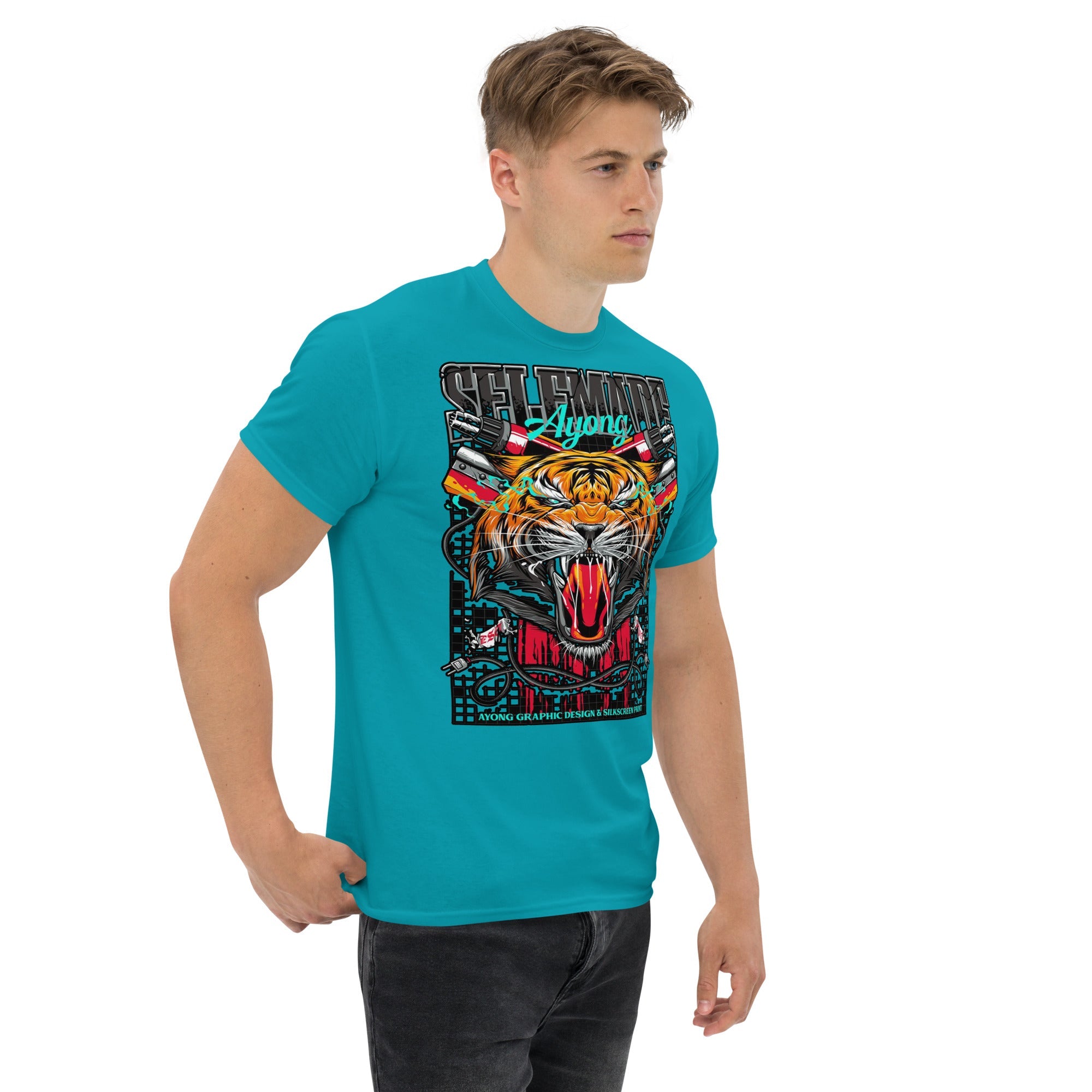 "LASTICH Structured Unisex Cotton Tee | Trendy Streetwear Staple"
